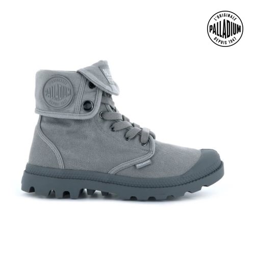 Bottes Palladium Baggy Femme Grise | FR JLQ246A